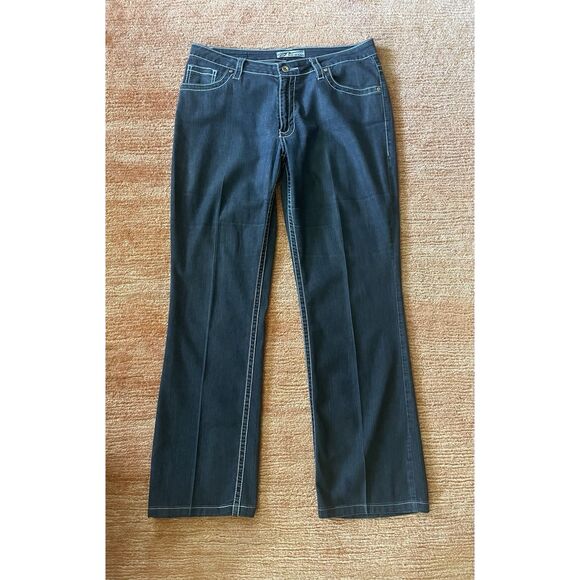 PZI Jeans Women’s Dark Wash Bootcut Stretch Denim Curvy Fit Size 12 Inseam 34 - Picture 1 of 8